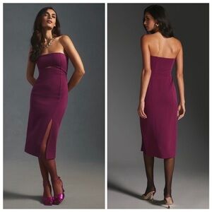 Anthropologie Maeve Purple Ribbed Cutout Dress XS excellent condition worn once!